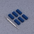 thumbnail image 3 of HEATSHAKING Watch Band Strap Retainers 6Pcs Dark Blue Silicone for Daily Use 0.9x0.2x0.2in, 3 of 8