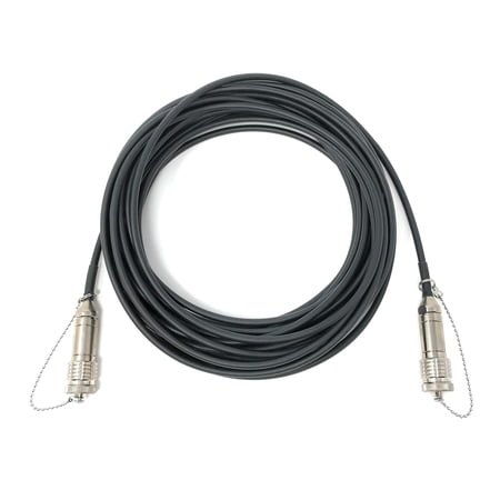 Ultra Spec Cables FTTA Outdoor Rated Screw-type Stainless Steel Plug to Plug Singlemode Duplex TPU Cable - 1 Meter
