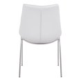thumbnail image 5 of ZUO Magnus Dining Chair (Set of 2) White & Silver, 5 of 5