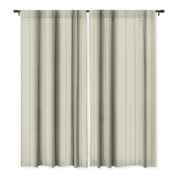Society6 Avenie Bohemian Chevron Single Panel Room Darkening Window Curtain 50" x 64"