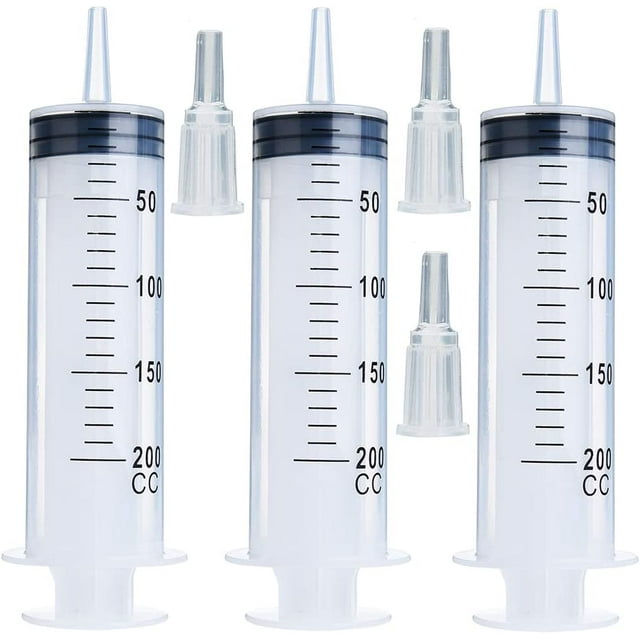 Juego de 3 botellas de 200 ml para laboratorios científicos, llenado y medición.