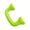 Green, variant on Whisper Phone Acoustic Reading Tool for Language Fluency and Speech Training Classroom Aid, Green