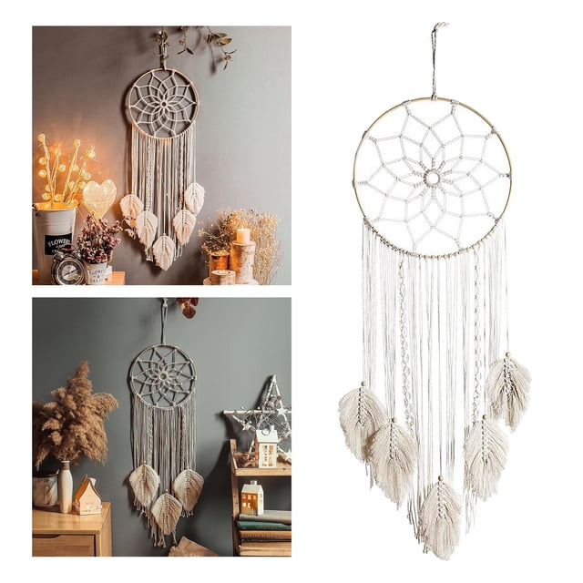 de , macramé colgante de pared Boho decoración para para habitación hogar boda ornamento artesanal Macarena atrapasueños hecho a mano