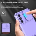 thumbnail image 5 of Compatible with Samsung S20 FE Case with Slide Camera Cover, Samsung Galaxy S20 FE 5G Phone Case with Stand Shockproof Hard PC Cases (Purple), 5 of 14
