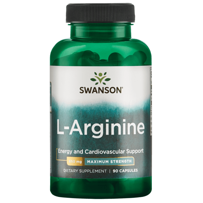 Swanson L-arginine - Maximum Strength 850 mg 90 Capsules
