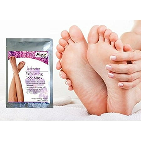 Alayna (TM) Deep Foot Peel Exfoliating Mask - Natural Lavender Scent 2 Pairs - Best Exfoliating Hard & Dead Skin, Callus Peeling Mask for (Best Thing To Remove Dead Skin From Feet)