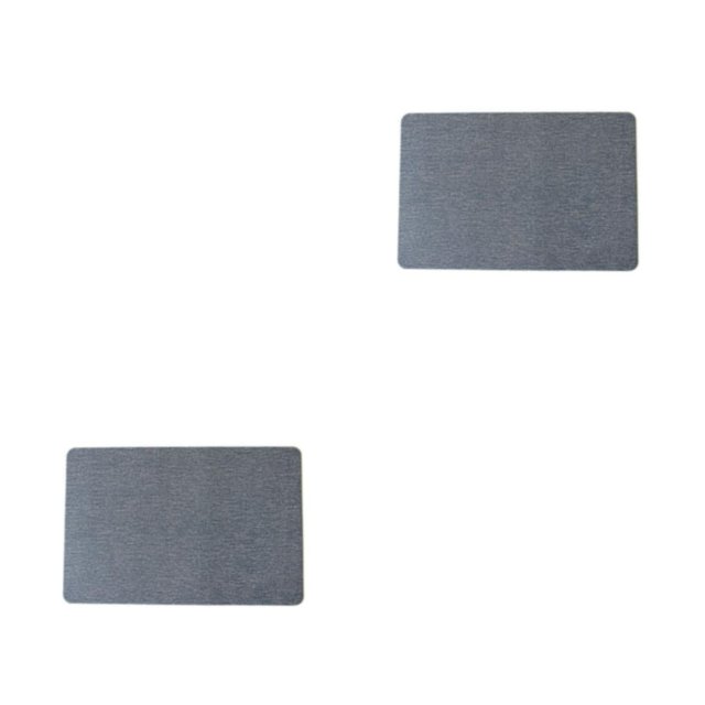 Matsuzay Mantel de de PVC, posavasos para comedor, mano de obra fina, accesorios para el hogar, suministros para el hogar, azul simple lavable Azul 30*45cm 2Conjunto