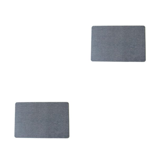 Kearding Mantel de de PVC para comedor, posavasos resistente al calor, antideslizante, accesorios para el hogar, suministros rectangulares Azul 30*45cm 2piezas