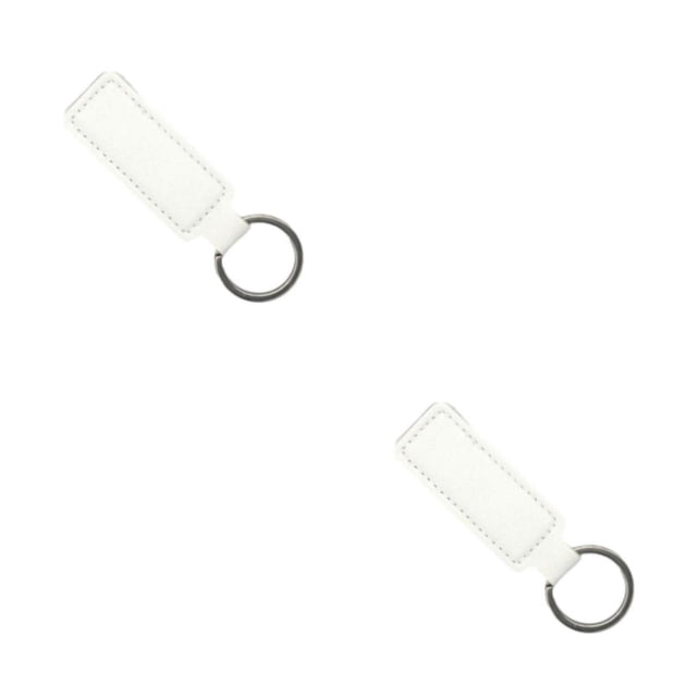 Scienceny Llaveros asequibles para todos: llaves prácticas con llavero multiusos, llavero de motocicleta, llavero de aro, llavero blanco blanco 2piezas