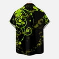 thumbnail image 4 of OKBOP Mens Button Up Shirts,Summer Crew Neck Beach Custom Workout Button Up Plain Short Sleeve T-shirt with Pocket Fathers Day Gift Clearance Black M(6), 4 of 5