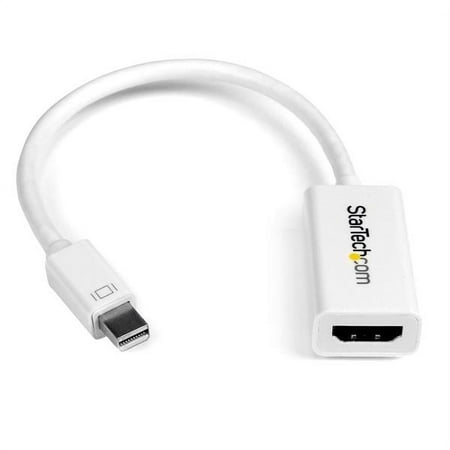 UPC: 0065030857376 | Startech.com Mini Displayport To Hdmi 4k Audio / Video Converter – Mdp 1.2 To Hdmi Active Adapter For Macbk Pro/air – 4k @ 30hz – White (mdp2hd4ksw) – Adapter – Mini Displayport Male To Hdmi Female –