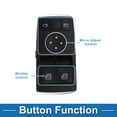 thumbnail image 3 of Interruptor de Ventana Eléctrica Unique Bargains No.1729056800 Interruptor de Control de Ventana para Mercedes-Benz C 180 coupe versión 13 modelos 2013-2015 M271.820 115 7A/MT Plástico Negro, 3 of 7