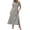 Gray, variant on Erwazi Dresses for Women Solid Collared Short Sleeve Solid Dress Waist Cinched Zipper Trendy Casual Daily Summer Dresses