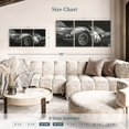 thumbnail image 3 of Elephant Stock Vintage Racing Ii Wall Art - Horizontal Multi Panel Canvas - Living Room Wall Decor - Transportation Multi Panel - Gray And White Decor By Ethan Harper - 56" x 27", 3 of 4