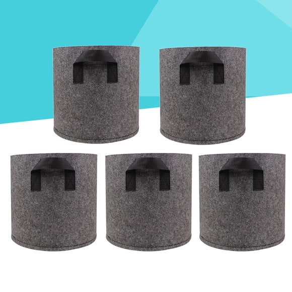 OULII 5Pcs Non-woven Fabric Potato Grow Bags Preventing Roots from Circling for Plants