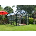 thumbnail image 3 of Palram - Canopia Grand Gardener 8' x 12' Clear Walk-In Greenhouse - Green - with 2 Roof Vents, 3 of 11