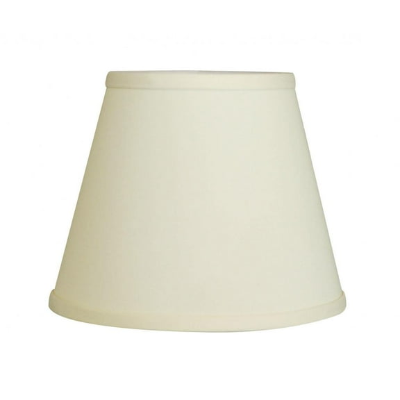 HomeRoots 10" Ivory Hardback Empire No Slub Lampshade