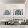 thumbnail image 4 of Elephant Stock Moroccan Tile Wall Art - Horizontal Multi Panel Canvas - Living Room Wall Decor - Architecture Multi Panel - Purple And Blue Decor - 74" x 48", 4 of 8