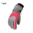 thumbnail image 4 of Qarigey 1 par de guantes de esquí para niños, deportes al aire libre, ciclismo, manopla para niños, manopla de invierno para clima frío, Protector de guantes y mitones rojo gris Qarigey AP014386-06, 4 of 6