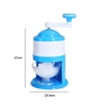thumbnail image 4 of Trituradora de hielo creativa, máquina para hacer aguanieve con manivela, herramientas portátiles para bebidas Libre de BPA, 4 of 9