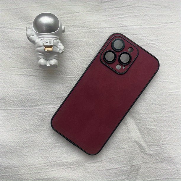 Estuche para teléfono de piel de oveja premium para iPhone 11/12/13/14/14 Pro/14 Pro Max - ¡Proteja su teléfono con estilo!