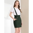 thumbnail image 2 of INSPIRE CHIC Día de San Patricio Falda De Tirantes Rectos De Cintura Alta De Traje De Navidad Para Mujer Verde oscuro L, 2 of 6