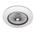 thumbnail image 1 of Bluetooth-Enabled LED Ceiling Fan Light with Adjustable Speed and Color, 36W for Living Room and Bedroom, Remote Control Included (Battery Not Included), Brown Finish, 1 of 6
