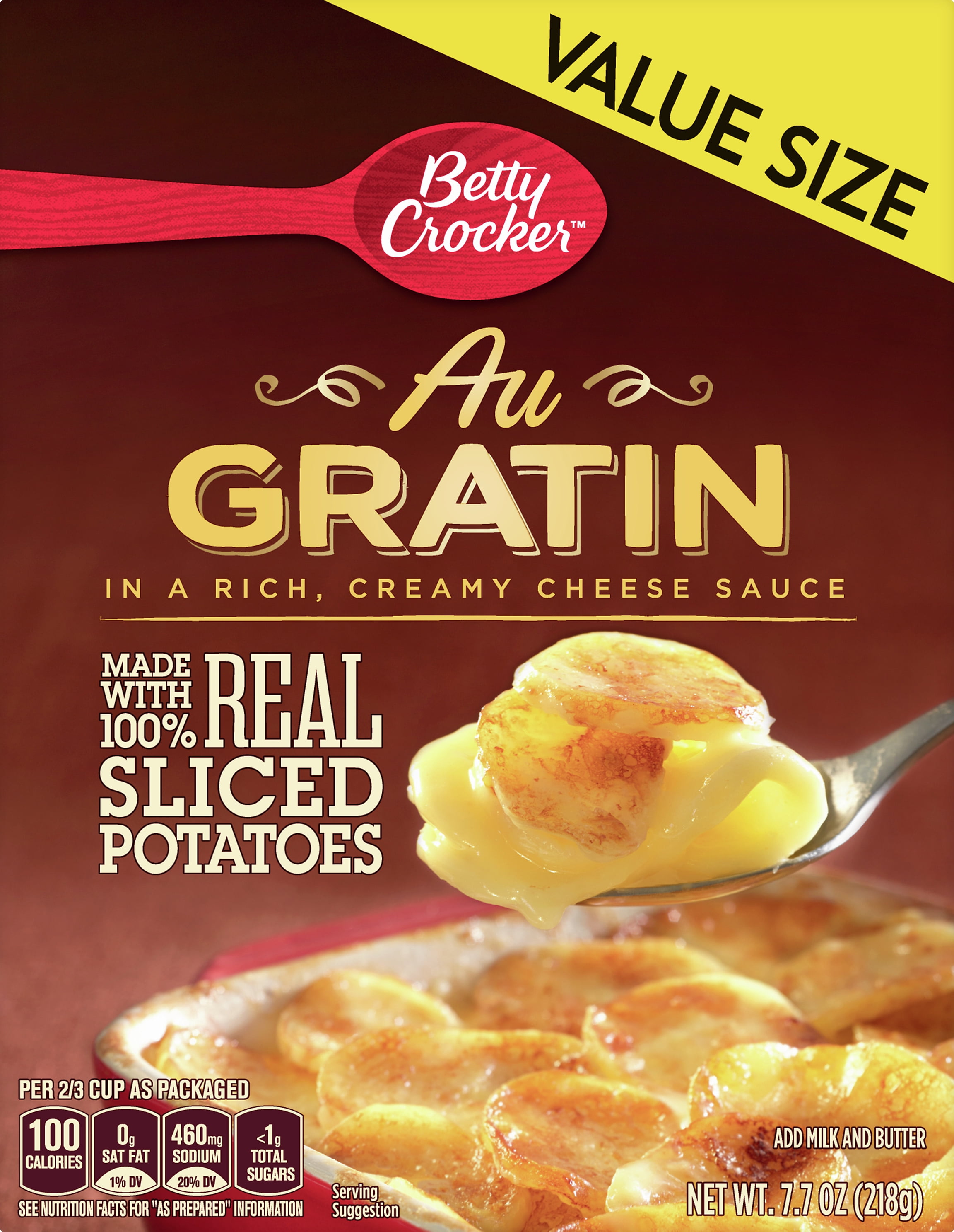 Betty Crocker Au Gratin Potatoes Value Size, 7.7 oz ...