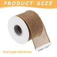 thumbnail image 2 of Burlap Ribbon Fabric Wired Edge Ribbons Golden 2-2/1 Inch x 10 Yard Wired Ribbon for Gift Wrapping,With Roller, 2 of 6