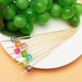 thumbnail image 6 of Monyance One-off Wood Sticks for Cocktails Bamboo Fruit Sticks with Acrylic Beads - 100pcs(4.72X0.39X0.39Inches), 6 of 10
