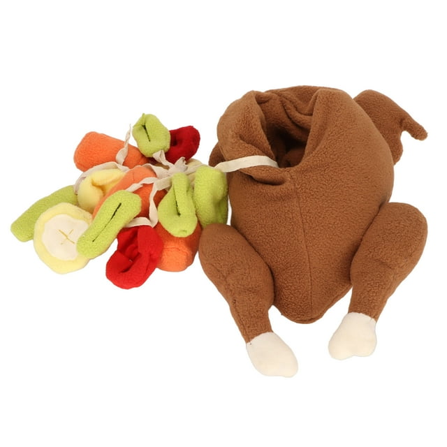 Roasted Turkey Pet Snuffle Toy, Physical Consumption Dog Snuffle Toy Training Hide Food Stress Release For Pets