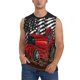 thumbnail image 1 of Fotbe tractor Men's Camiseta sin Mangas Estampada para Hombres, Playera Casual para Gimnasio, Entrenamiento, Playa-Medium, 1 of 7