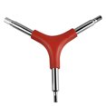 thumbnail image 1 of EeaseCA 3 Pcs Allen Wrench Hex Key Tool Set Steel Construction Y Shaped Spanner (Red), 1 of 7