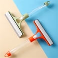 thumbnail image 5 of 3-in-1 Window Cleaning Tool with Built-in Spray Bottle - All Glass Surfaces Squeegee, Scraper & Scrubber for Windows, Cars, Showers & Mirrors (light green), 5 of 6