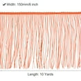 thumbnail image 2 of Uxcell 10 Yards 6 Inch Chainette Fringe Trim Tassel Sewing Trim for Clothes, Orange Red, 2 of 6