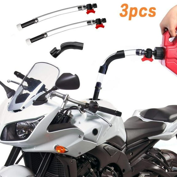 [Tools & Hardware] 3-Pack Durable Racing Fuel Hose Set with Ball Valve Shut Off for Jugs,Gas Cans,VP Fuel Jugs-High-Performance Fueling Accessories