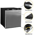 thumbnail image 3 of Stainless Steel Finish 1.1 cu.ft. Compact Mini Upright Freezer with Adjustable Temperature Control, for Home Apartment Office Garage, 3 of 8