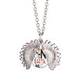 thumbnail image 1 of Alphabets Stylish Quote Handwrite Sunflower Necklace Pendant Locket Jewelry, 1 of 3