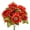 Red, variant on 1 Pc 19" Artificial Sunflowers Bouquet, 9 Stems 7 Heads Silk Fall Flowers Bunch for Farmhouse Table Centerpiece Vase Filler, Dusty Navy Blue
