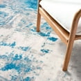 thumbnail image 4 of iOhouze 5x7 Area Rugs Modern Abstract Washable Rug Soft Low Pile Non-slip Rubber Backed Carpet Rugs Print Distressed Blue Rug for Living Room Bedroom Dining Room, 4 of 7