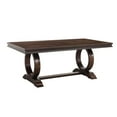 thumbnail image 4 of Ensemble de Salle à Manger Traditionnel Moderne 5 Pcs Table Extensible 4 Chaises Rembourrées Finition Cerisier Mobilier en Bois Formel, 4 of 7