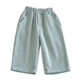 thumbnail image 5 of Angala Infant Boys Active Pants Wide Leg With Pockets Fall Casual Boys Baggy Pants Size 18-24 Months Mint Green, 5 of 7