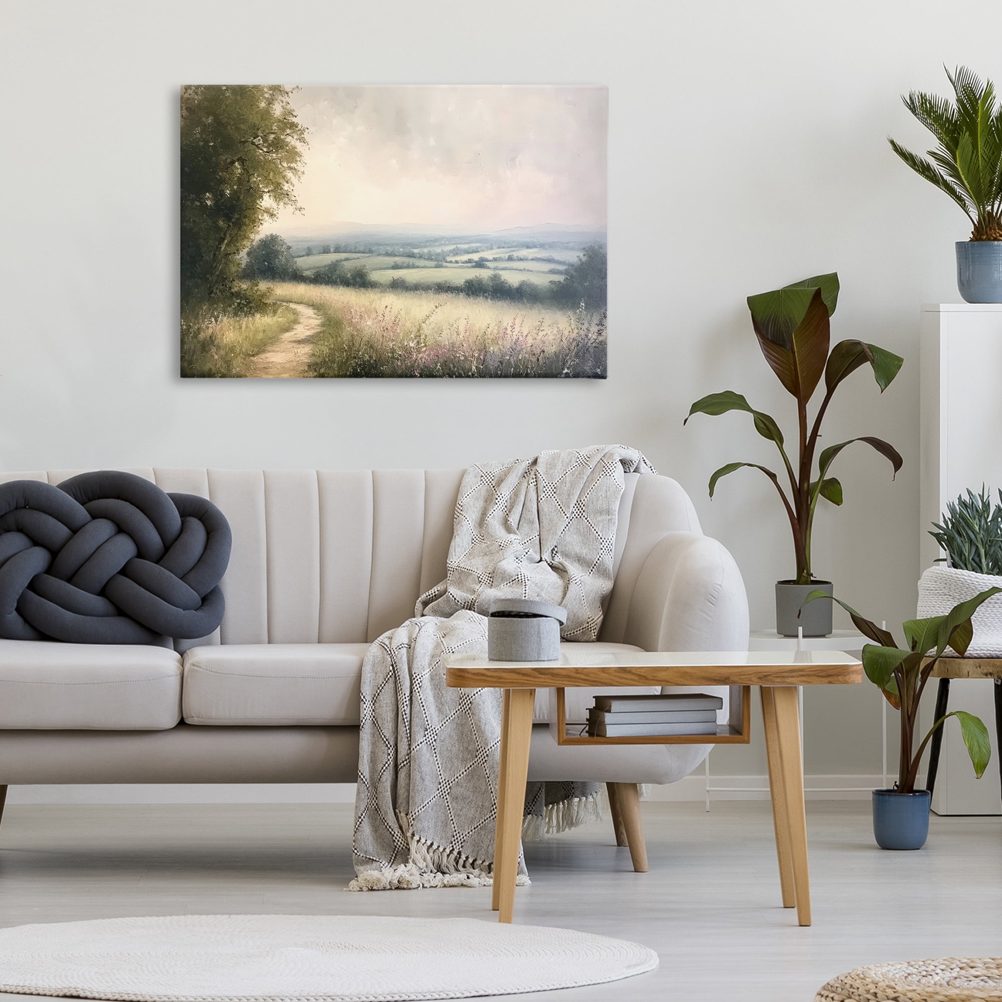 Stupell Industries Rolling Farmlands in Distance Canvas Wall Art, design by Petal Prints Design