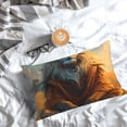 thumbnail image 3 of Salouo Prairie Meditating Lion Pattern Pillow Cases,1PC Pillow Covers with Envelope Closure Decorative Pillow Case for Bed Couch,Pillows Not Included-16"x24", 3 of 6