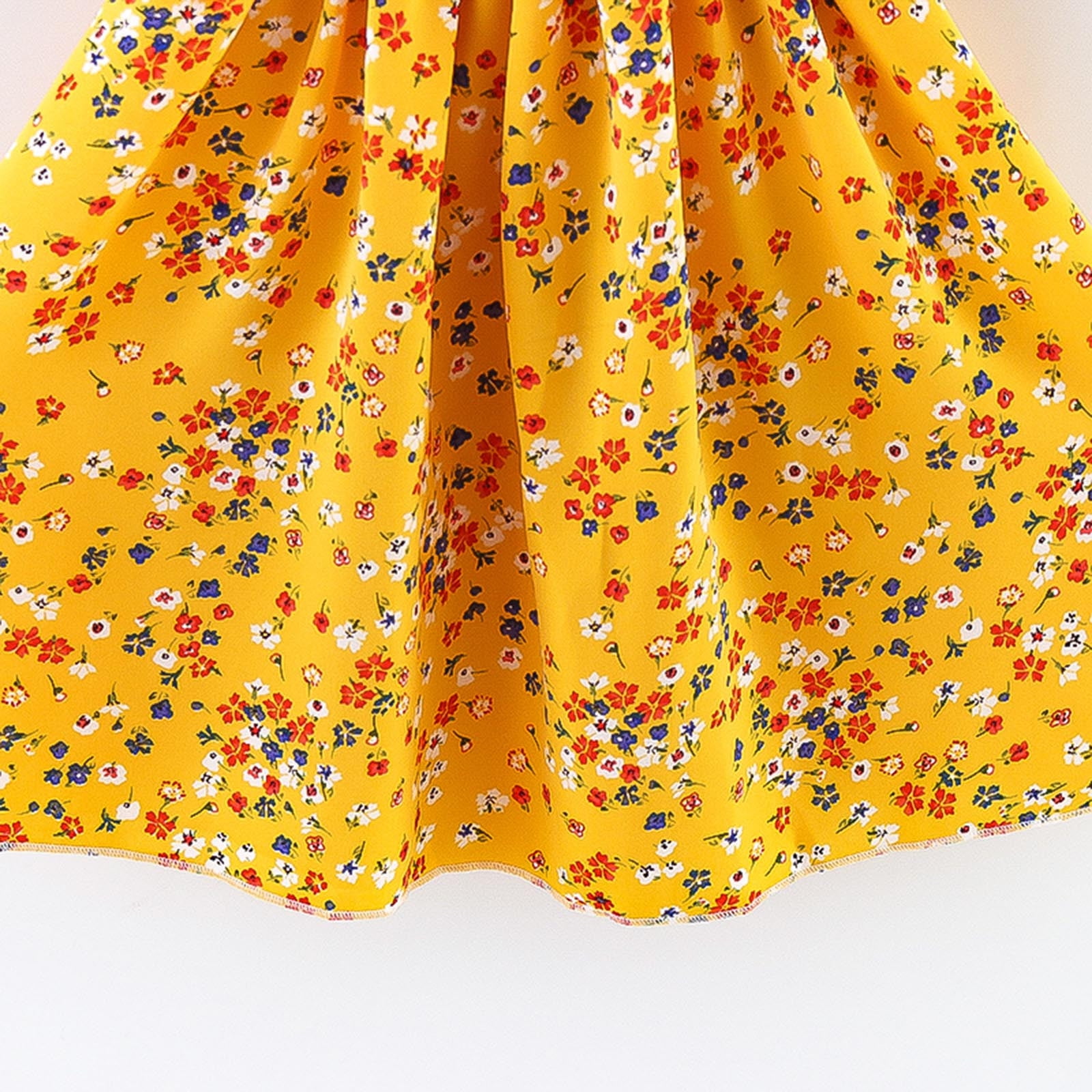 Little Girl Elegant Flower Dress Toddler Short Sleeve Beach