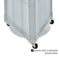 thumbnail image 3 of Three-Sided Pegboard Tower Floor Display on Wheeled Base. Panel Size: 16"W x 60"H, 3 of 4