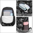 thumbnail image 4 of Moth and Skeleton Gothic Pattern 17" School Backpacks for Teens,Waterproof Oxford Fabric,S-Shape Padded Straps for School,Travel,Hiking,Camping, 4 of 6