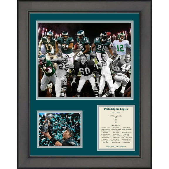 Framed All-Time Greats Legends 11"x14" Football Three Photo Collage