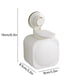 thumbnail image 3 of Dispensador manual de jabón para baño montado en pared con ventosa | Plástico ABS sin necesidad de taladro | Fuerte sujeción al vacío | Para jabón de manos, champú, gel de ducha | Negro/Blanco, 3 of 7