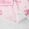 thumbnail image 5 of Erosebridal Bowknot Letter D Twin Quilt Set for Girls, Princess Ribbon Bow Twin Coverlet Set, 2 Pieces, 5 of 7